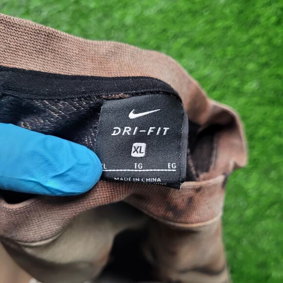 Custom Bleach Dye Nike Dri-FIT Cropped Sweatshirt Womens Oversized L/XL Boxy Fit - Picture 11 of 11